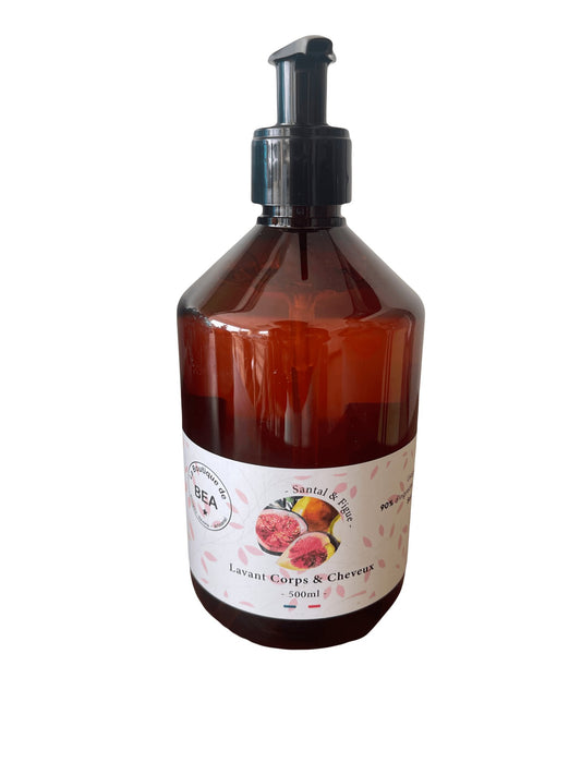 Lavant 2 en 1 Corps et Cheveux "Santal & Figues" 500ml La Boutique de Béa - La boutique de Béa